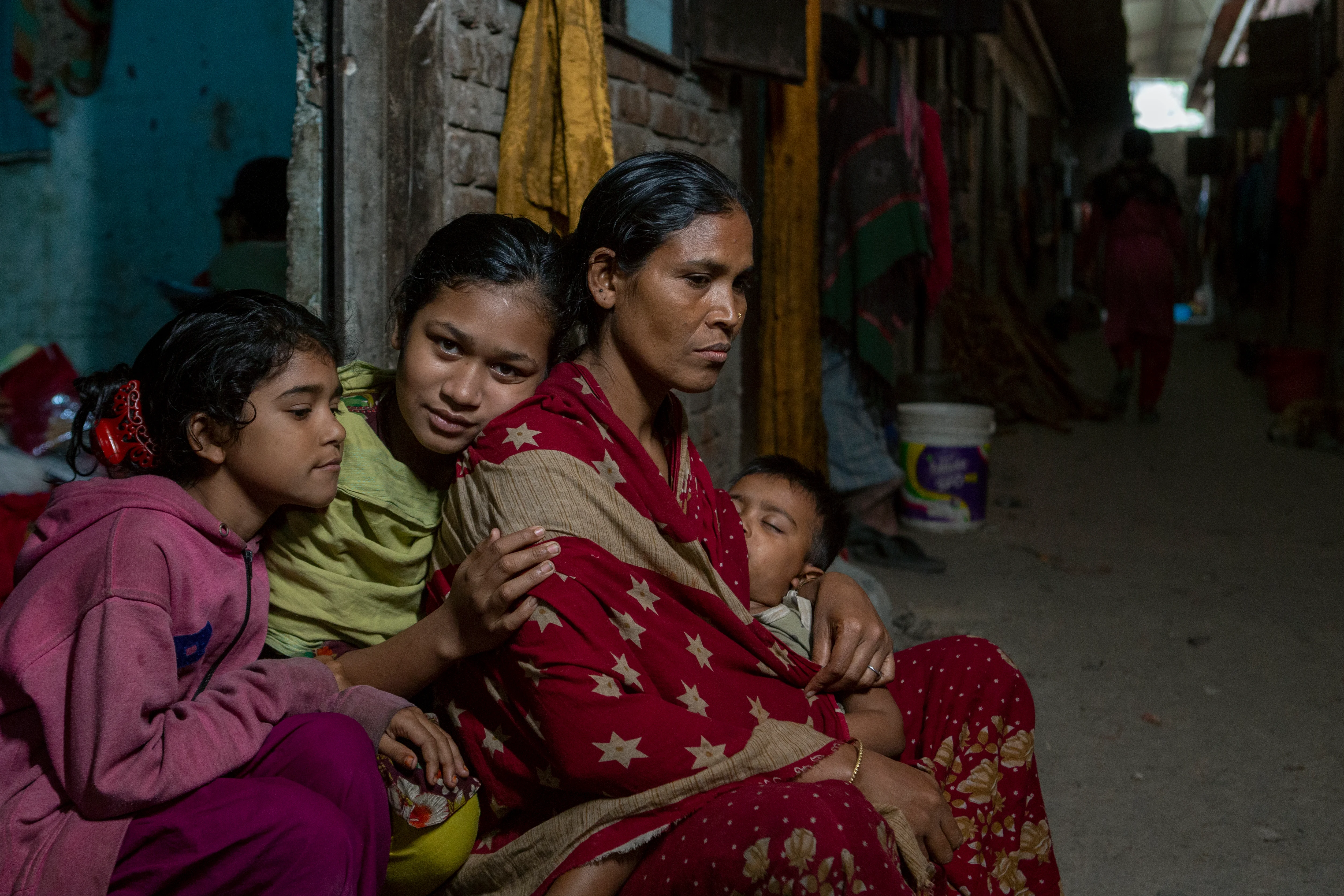 A family in Dhaka's slums — Bangladesh