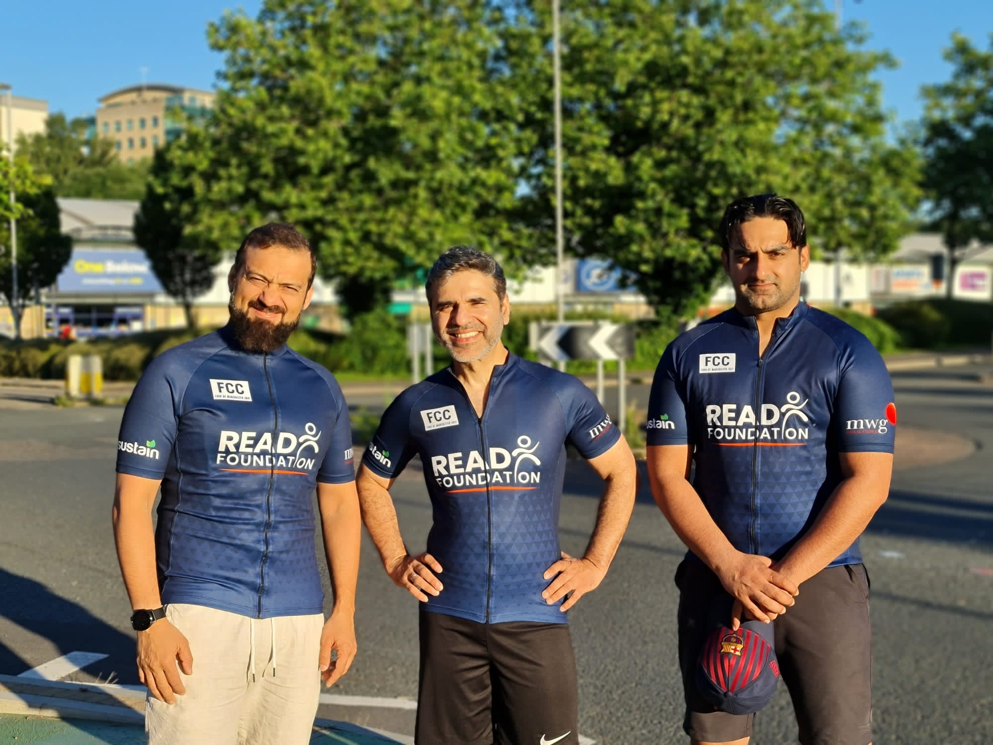 READ Foundation cycling fundraiser team